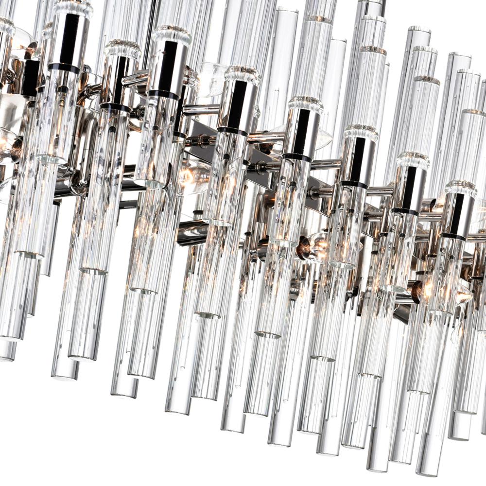 Miroir 16 Light Pool Table Light With Polished Nickel Finish