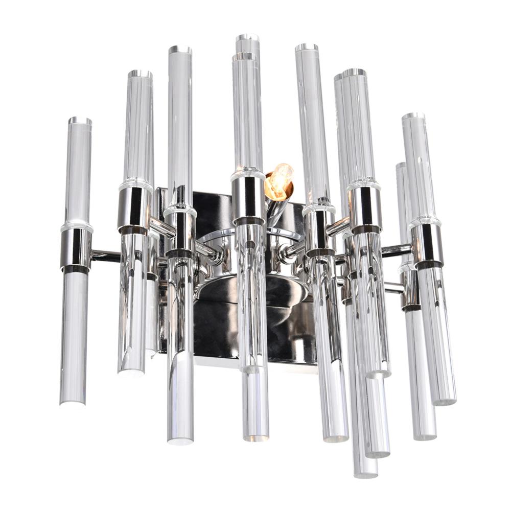 Miroir 2 Light Wall Light With Polished Nickel Finish
