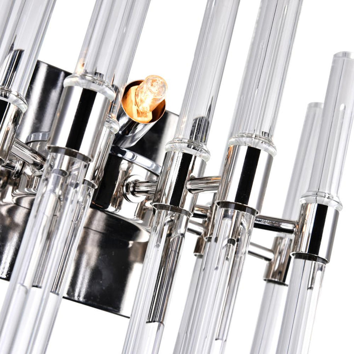 Miroir 2 Light Wall Light With Polished Nickel Finish