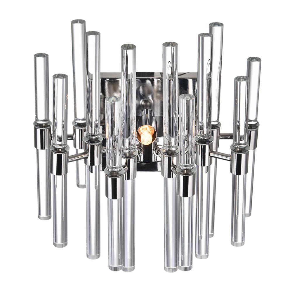 Miroir 2 Light Wall Light With Polished Nickel Finish