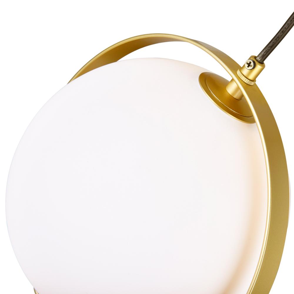 Da Vinci 1 Light Mini Pendant With Brass Finish