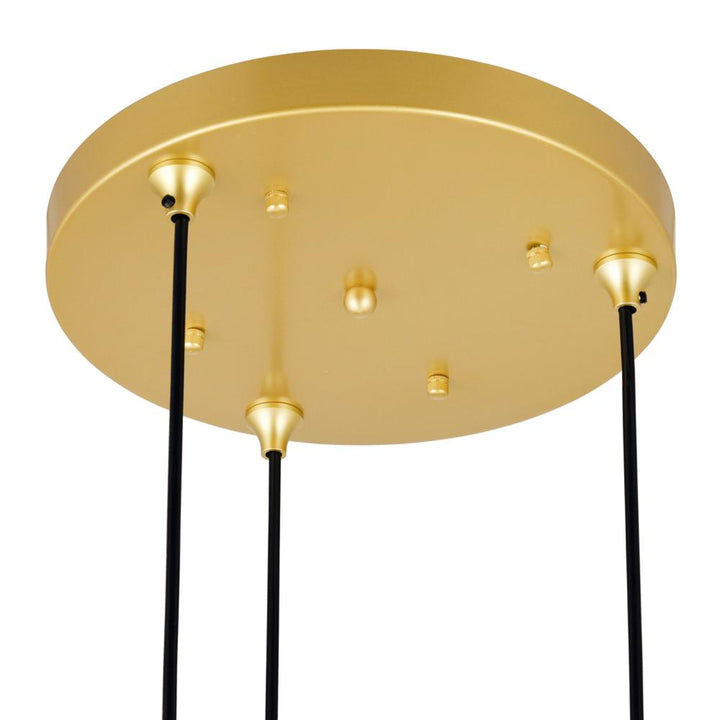 Da Vinci 3 Light Multi Light Pendant With Brass Finish