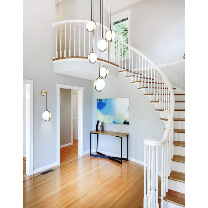Da Vinci 6 Light Multi Light Pendant With Brass Finish