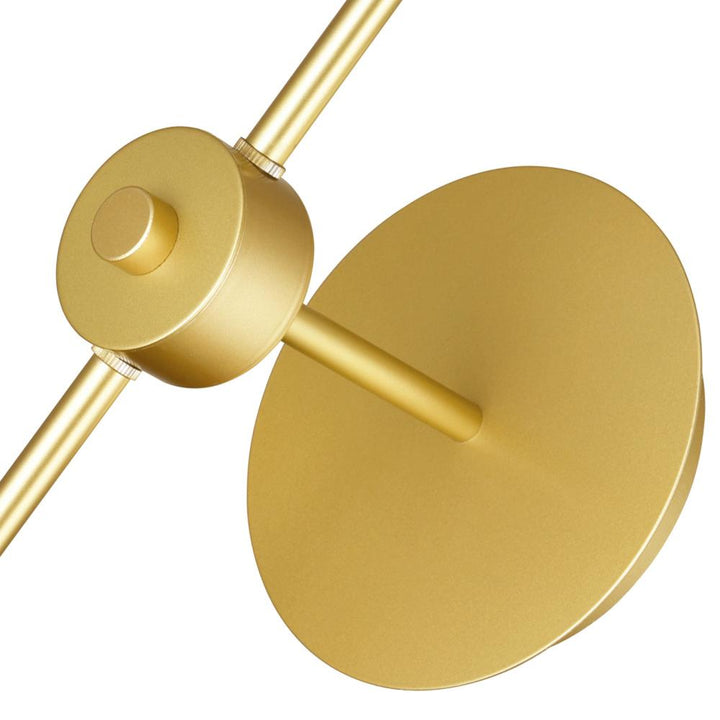 Da Vinci 1 Light Wall Light With Brass Finish