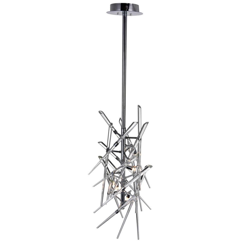 Icicle 5 Light Mini Chandelier With Chrome Finish