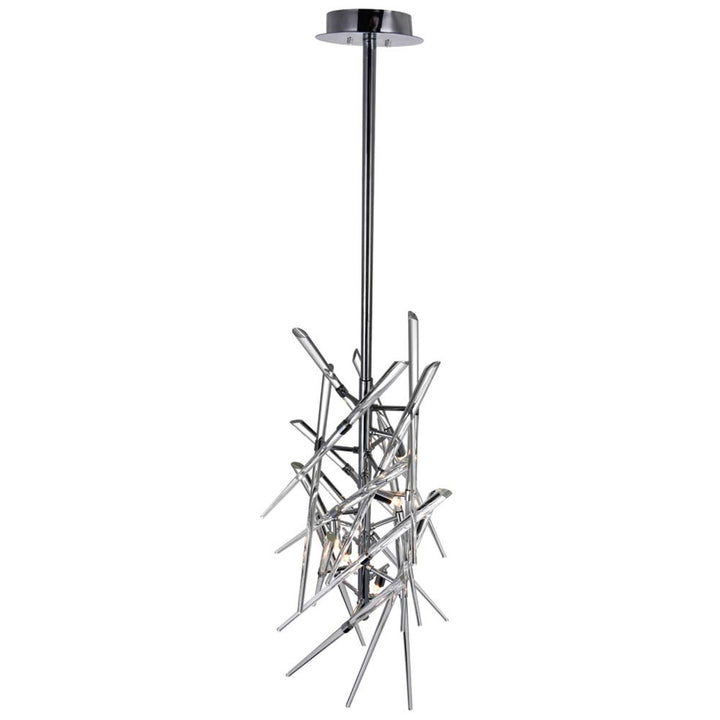 Icicle 5 Light Mini Chandelier With Chrome Finish