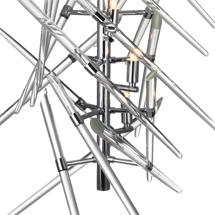 Icicle 5 Light Mini Chandelier With Chrome Finish