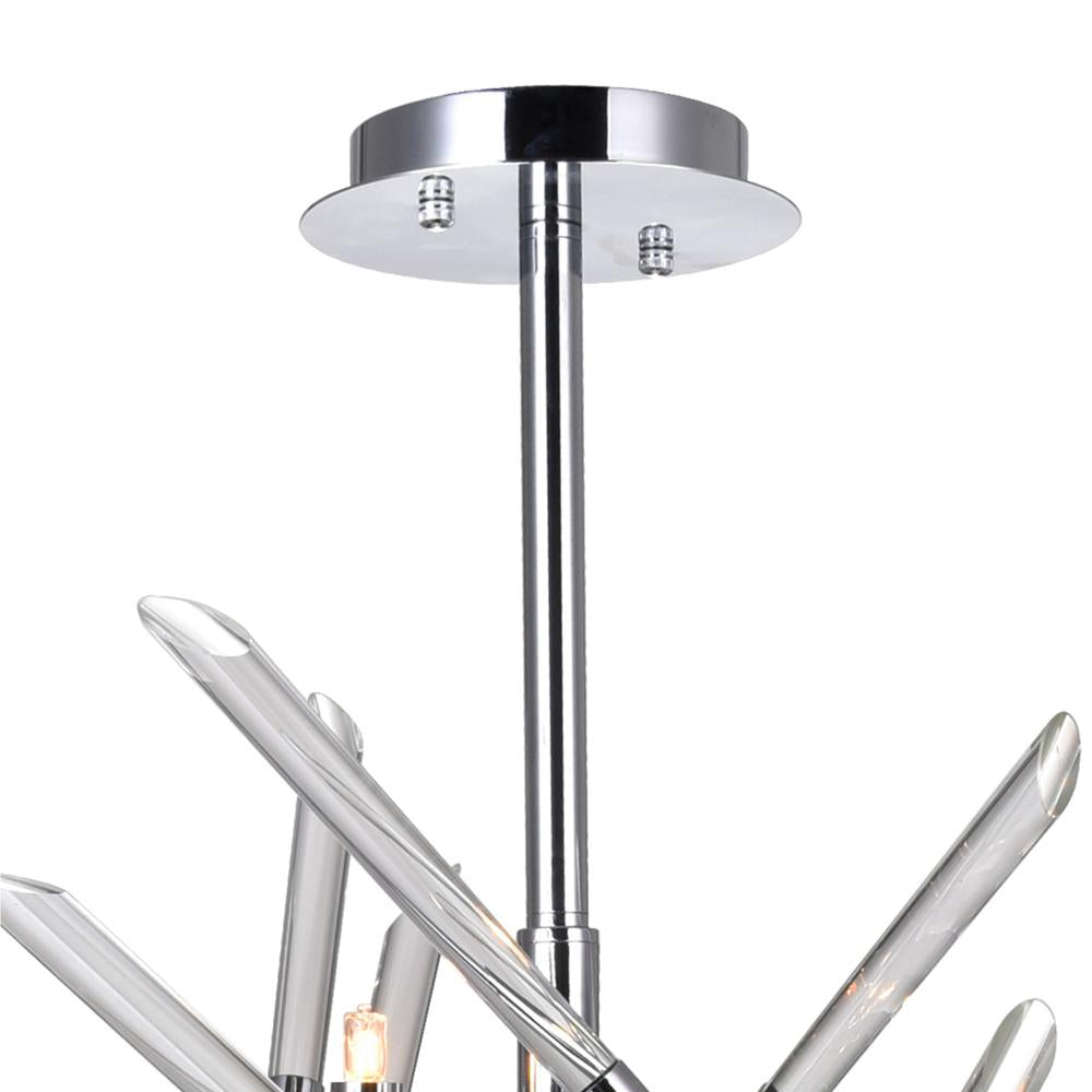 Icicle 5 Light Mini Chandelier With Chrome Finish