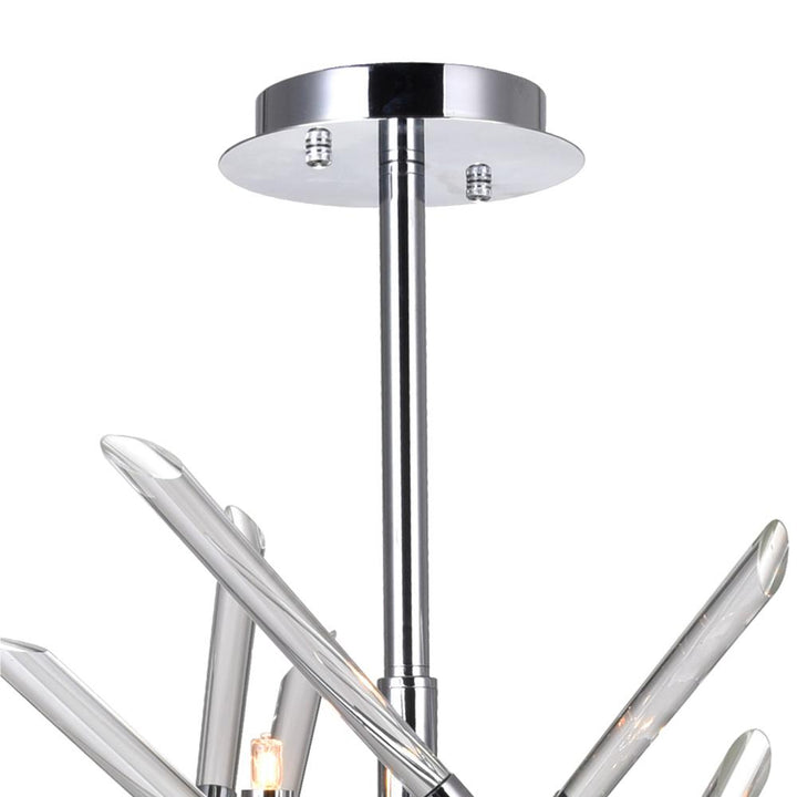 Icicle 5 Light Mini Chandelier With Chrome Finish