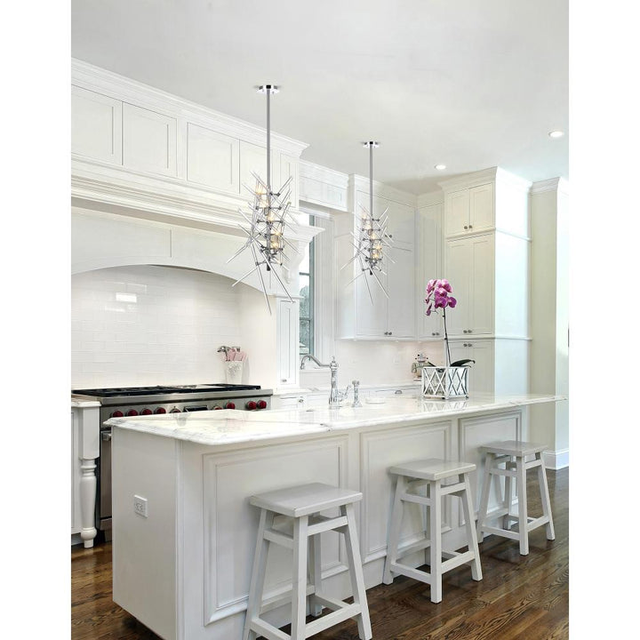 Icicle 5 Light Mini Chandelier With Chrome Finish