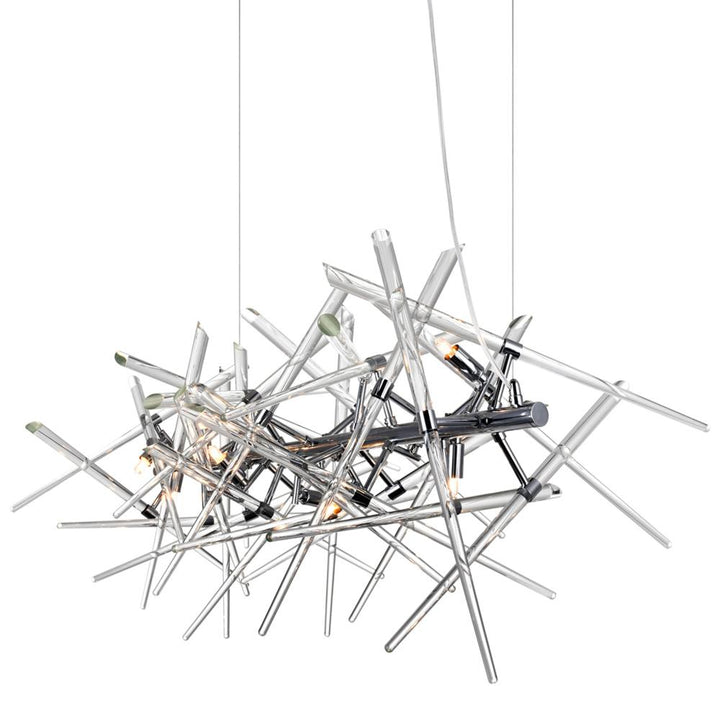 Icicle 9 Light Chandelier With Chrome Finish