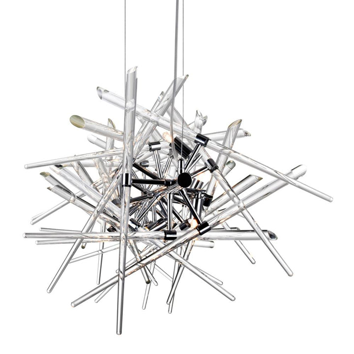 Icicle 9 Light Chandelier With Chrome Finish