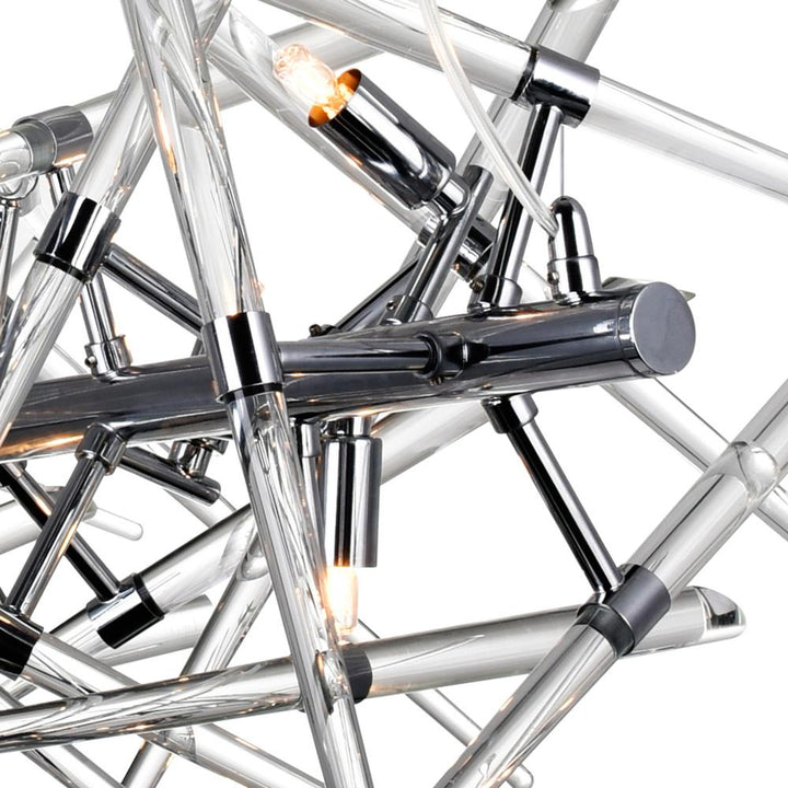 Icicle 9 Light Chandelier With Chrome Finish