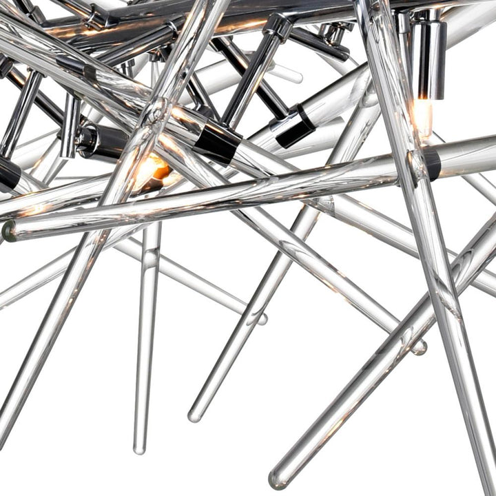 Icicle 9 Light Chandelier With Chrome Finish