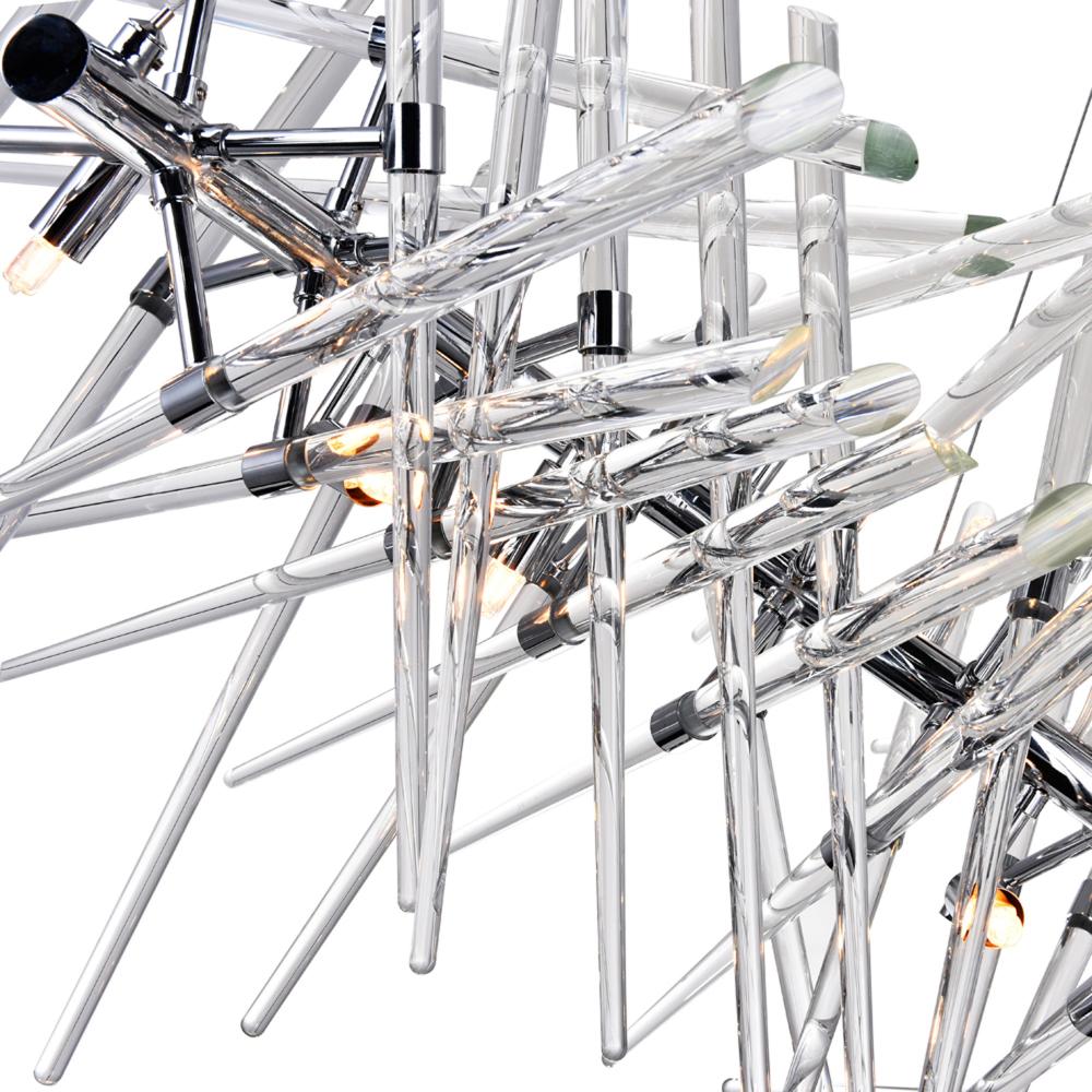 Icicle 10 Light Chandelier With Chrome Finish