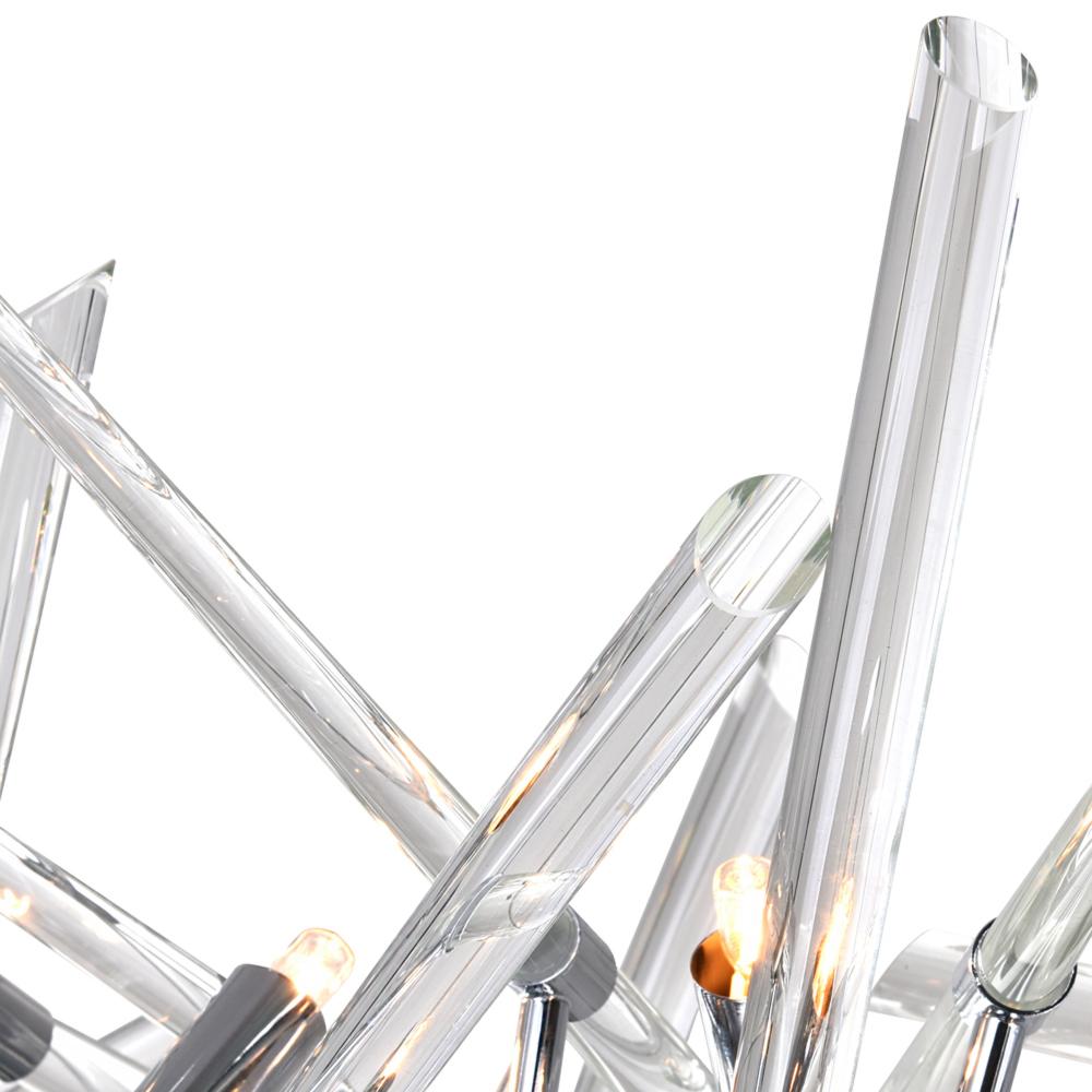 Icicle 10 Light Chandelier With Chrome Finish