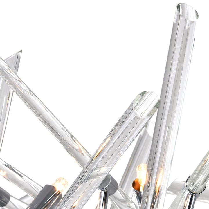 Icicle 10 Light Chandelier With Chrome Finish