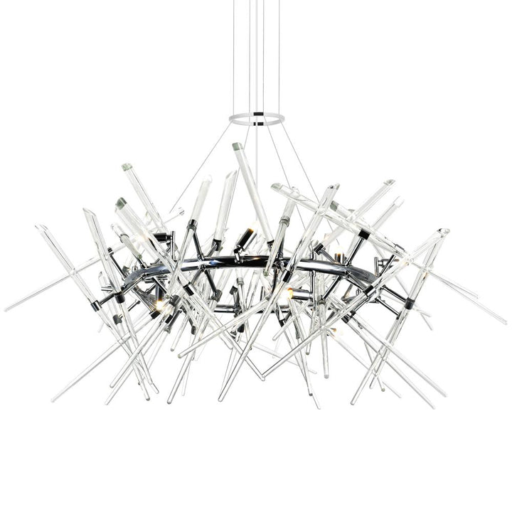 Icicle 12 Light Chandelier With Chrome Finish