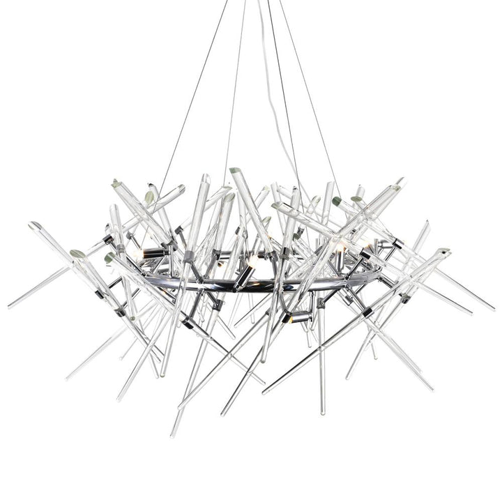 Icicle 12 Light Chandelier With Chrome Finish