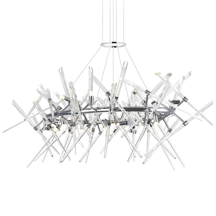 Icicle 12 Light Chandelier With Chrome Finish