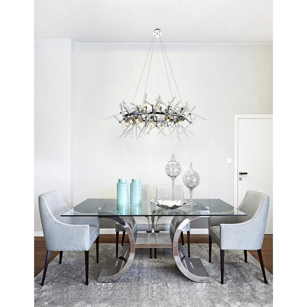 Icicle 12 Light Chandelier With Chrome Finish