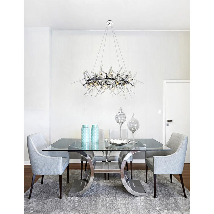 Icicle 12 Light Chandelier With Chrome Finish