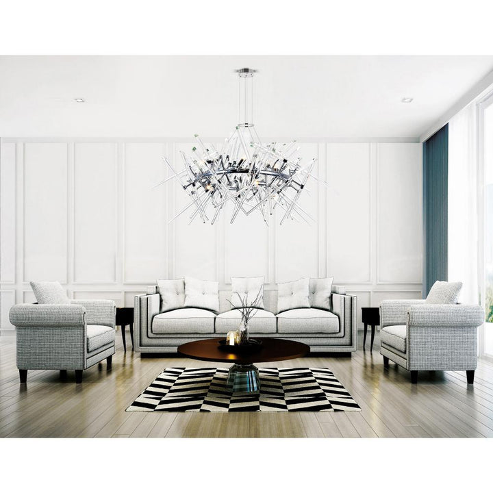 Icicle 12 Light Chandelier With Chrome Finish