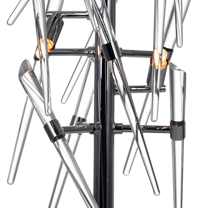 Icicle 3 Light Table Lamp With Chrome Finish