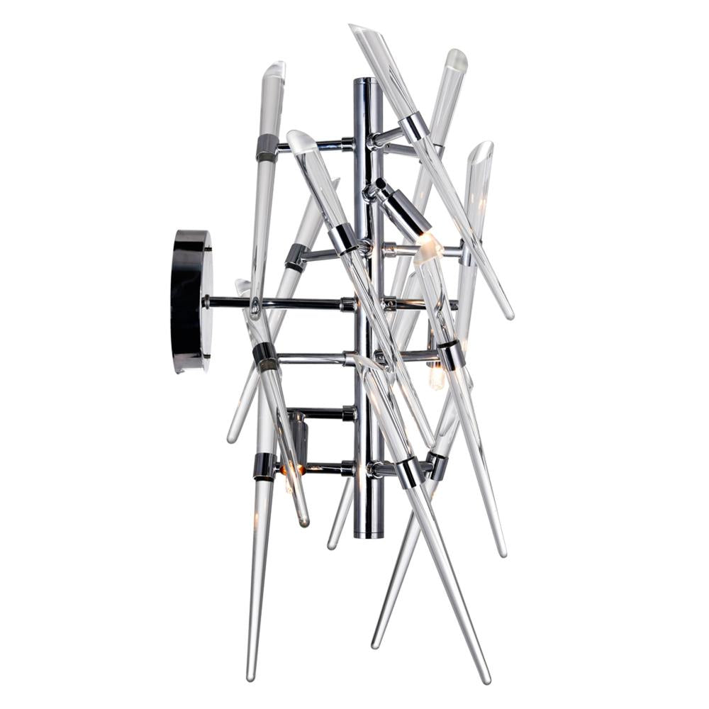Icicle 3 Light Wall Light With Chrome Finish