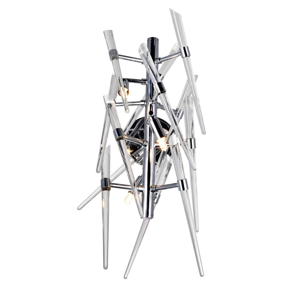 Icicle 3 Light Wall Light With Chrome Finish
