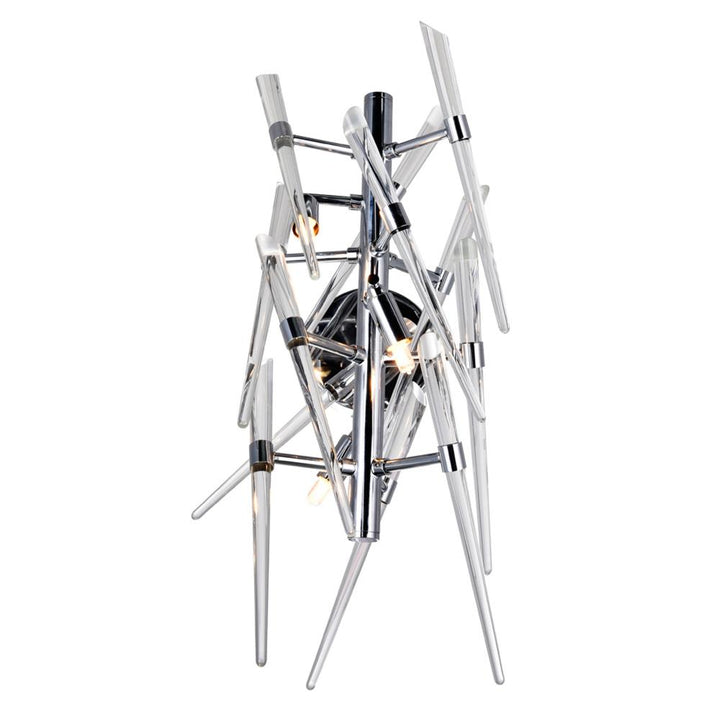 Icicle 3 Light Wall Light With Chrome Finish