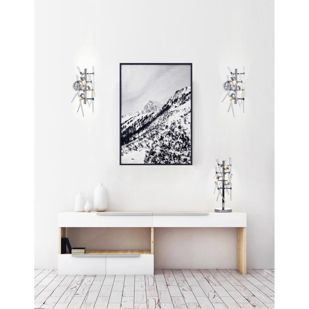 Icicle 3 Light Wall Light With Chrome Finish