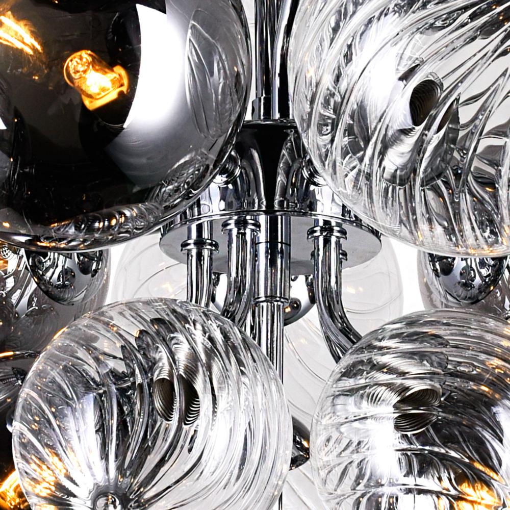 Pallocino 27 Light Chandelier With Chrome Finish