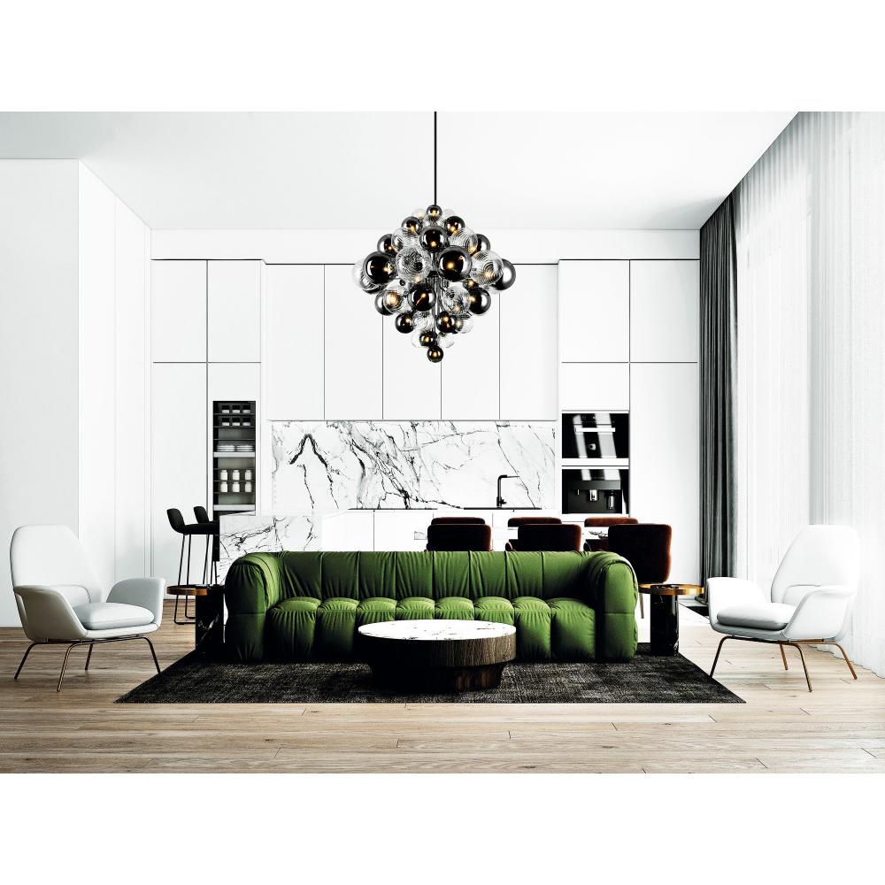 Pallocino 27 Light Chandelier With Chrome Finish