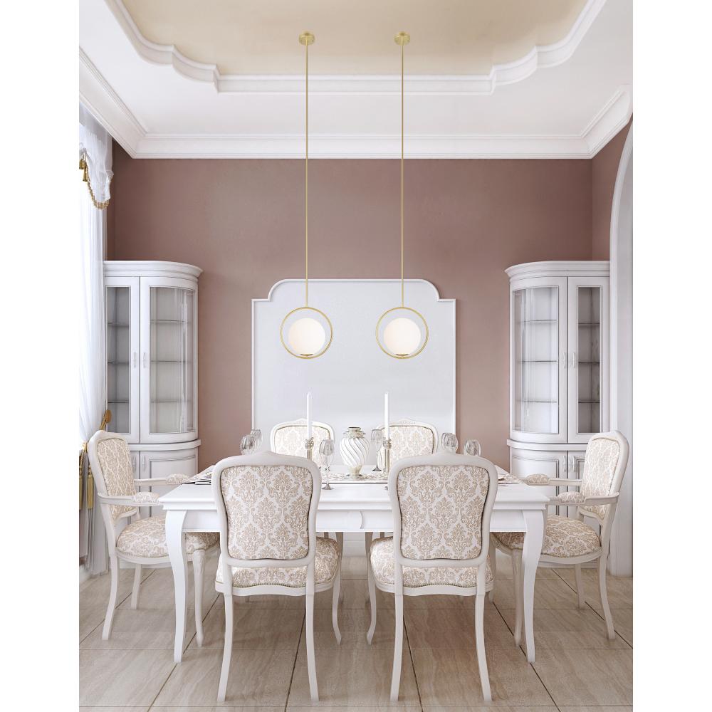 Celeste 1 Light Mini Pendant With Medallion Gold Finish