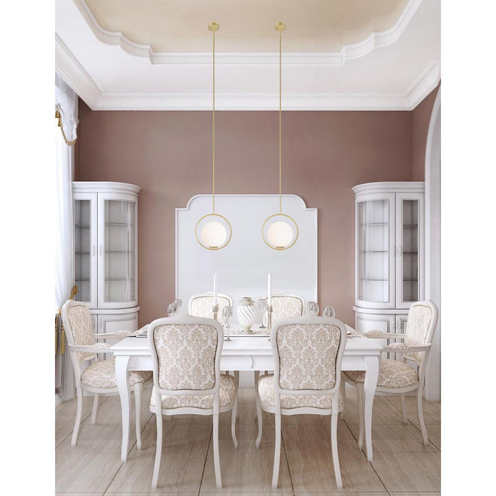 Celeste 1 Light Mini Pendant With Medallion Gold Finish