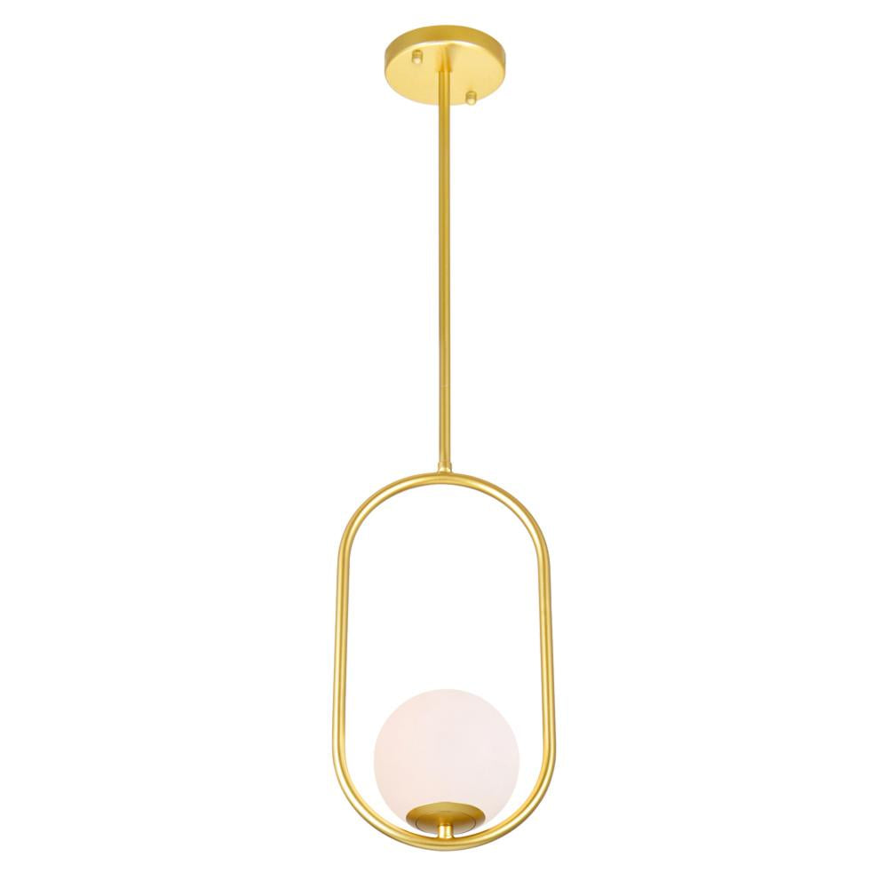 Celeste 1 Light Mini Pendant With Medallion Gold Finish
