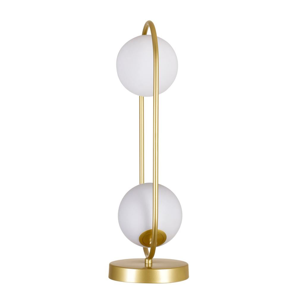 Celeste 2 Light Lamp With Medallion Gold Finish