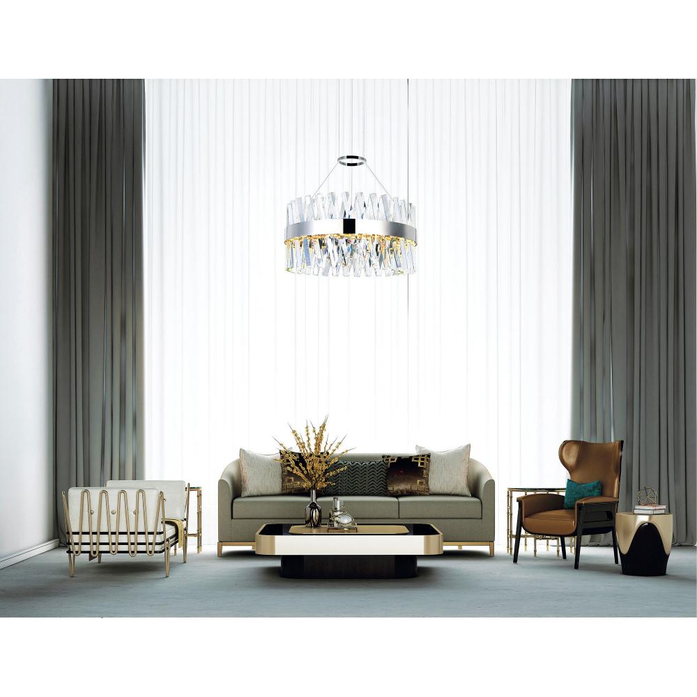 Glace LED Chandelier With Chrome Finish