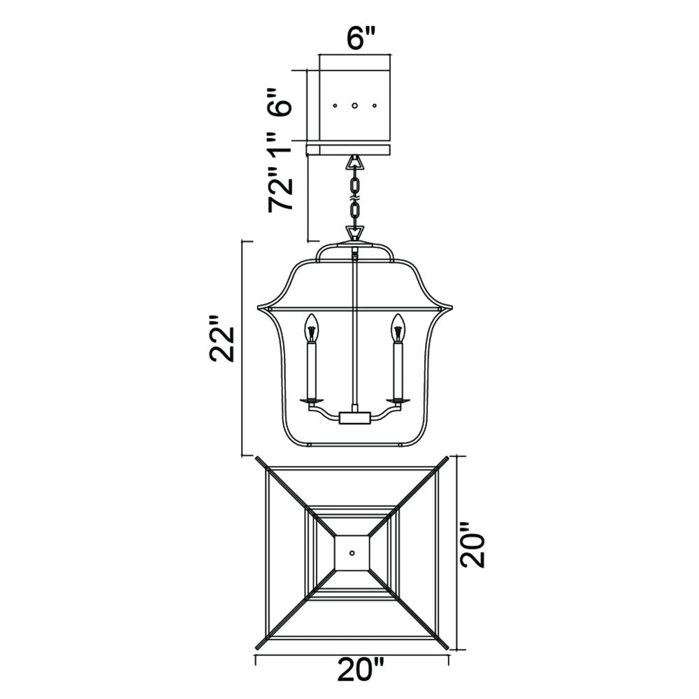 Tudor 6 Light Chandelier With Satin Gold & Black Finish