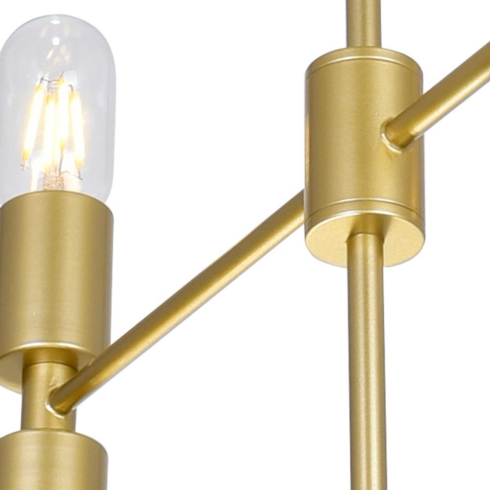 Hand Crank 12 Light Chandelier With Medallion Gold Finish