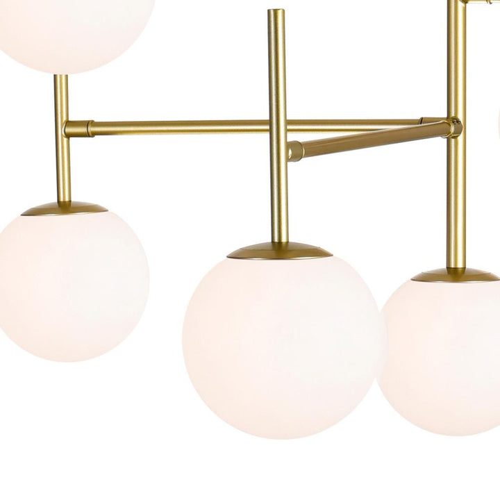 Tourch 7 Light Chandelier With Medallion Gold Finish