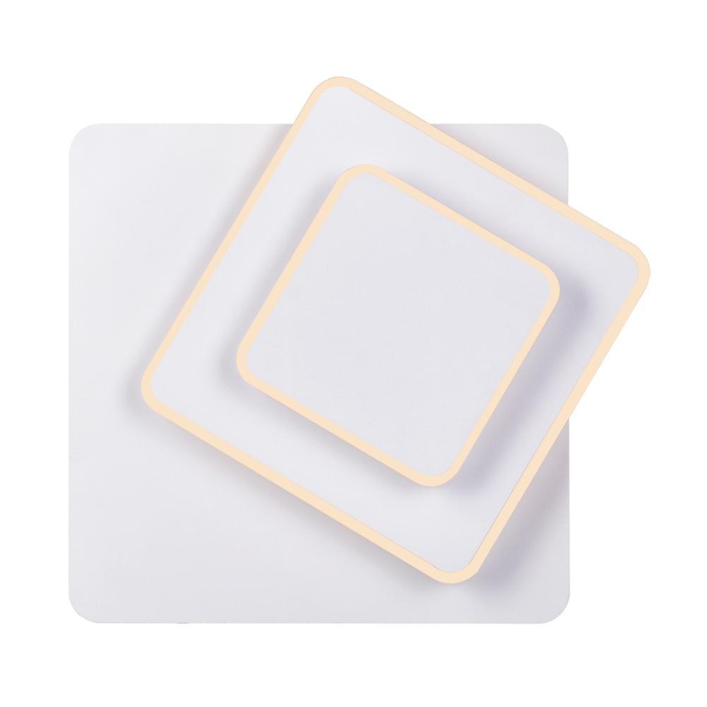 Private I LED Sconce With Matte White Finish
