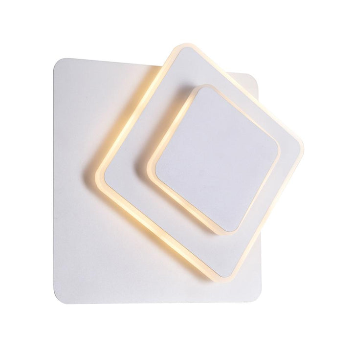 Private I LED Sconce With Matte White Finish