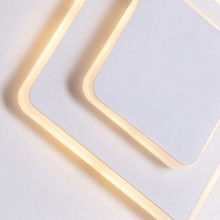 Private I LED Sconce With Matte White Finish