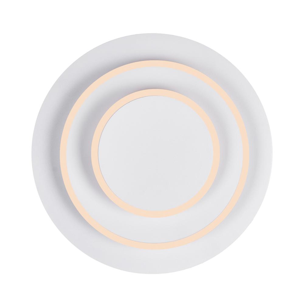 Private I LED Sconce With Matte White Finish