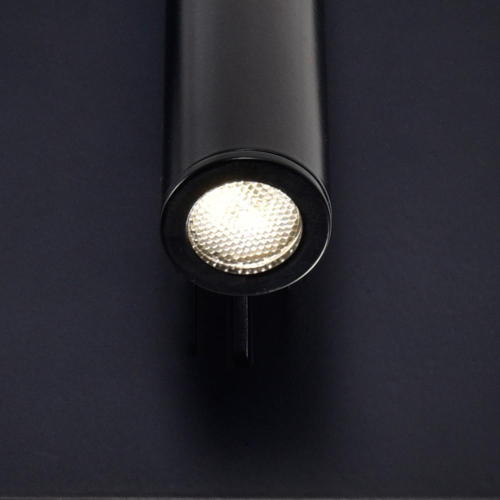 Private I LED Sconce With Matte Black Finish
