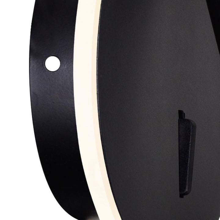 Private I LED Sconce With Matte Black Finish