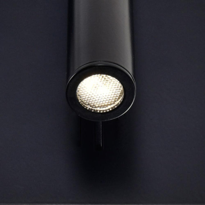 Private I LED Sconce With Matte Black Finish