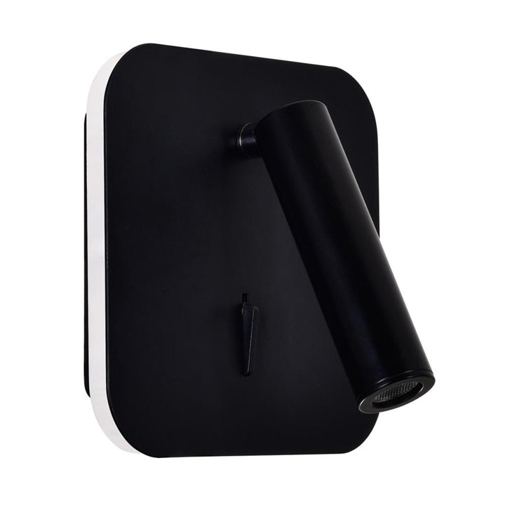 Private I LED Sconce With Matte Black Finish